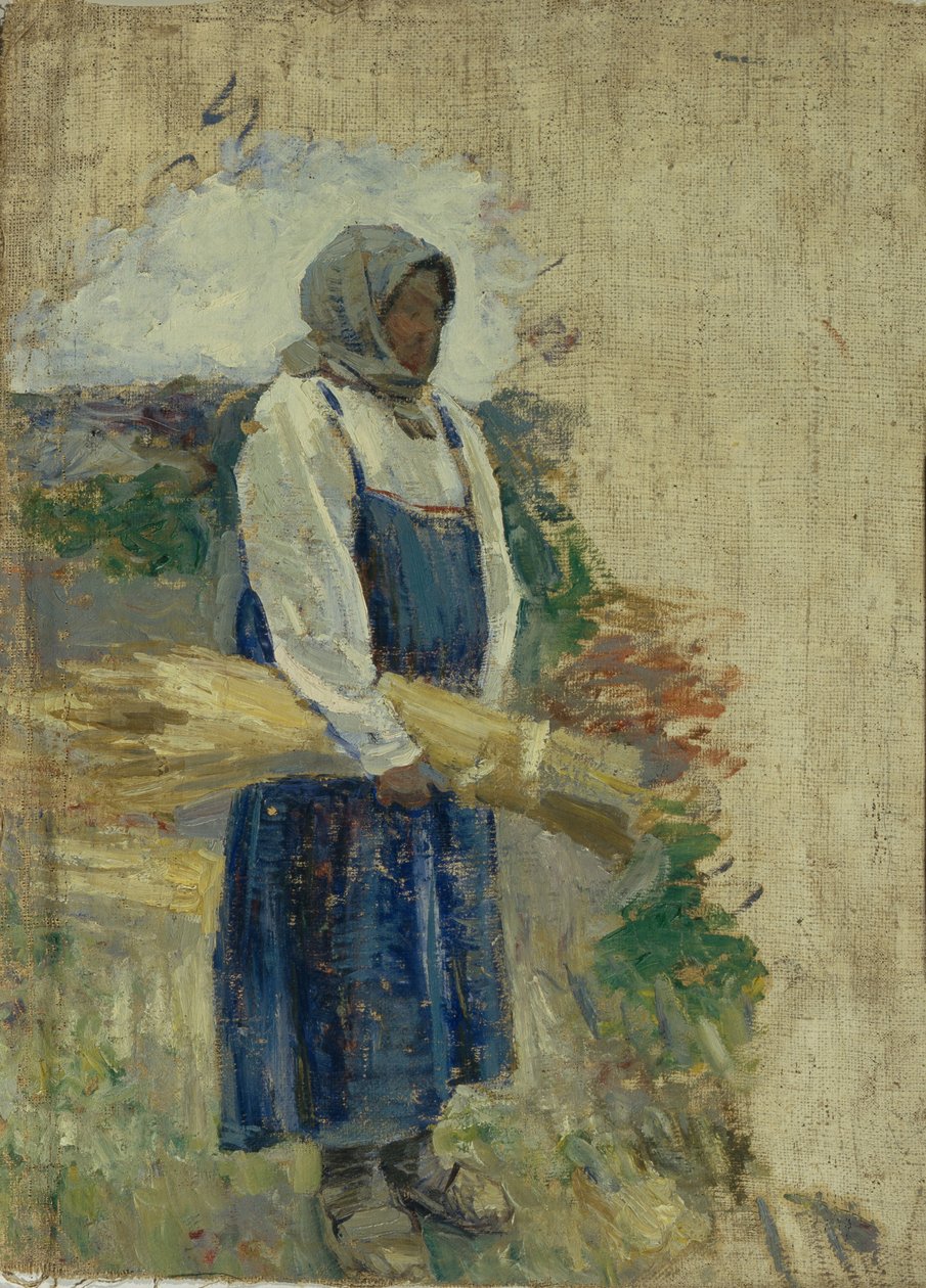 En reaper, 1896 av Viktor Elpidiforovich Borisov Musatov