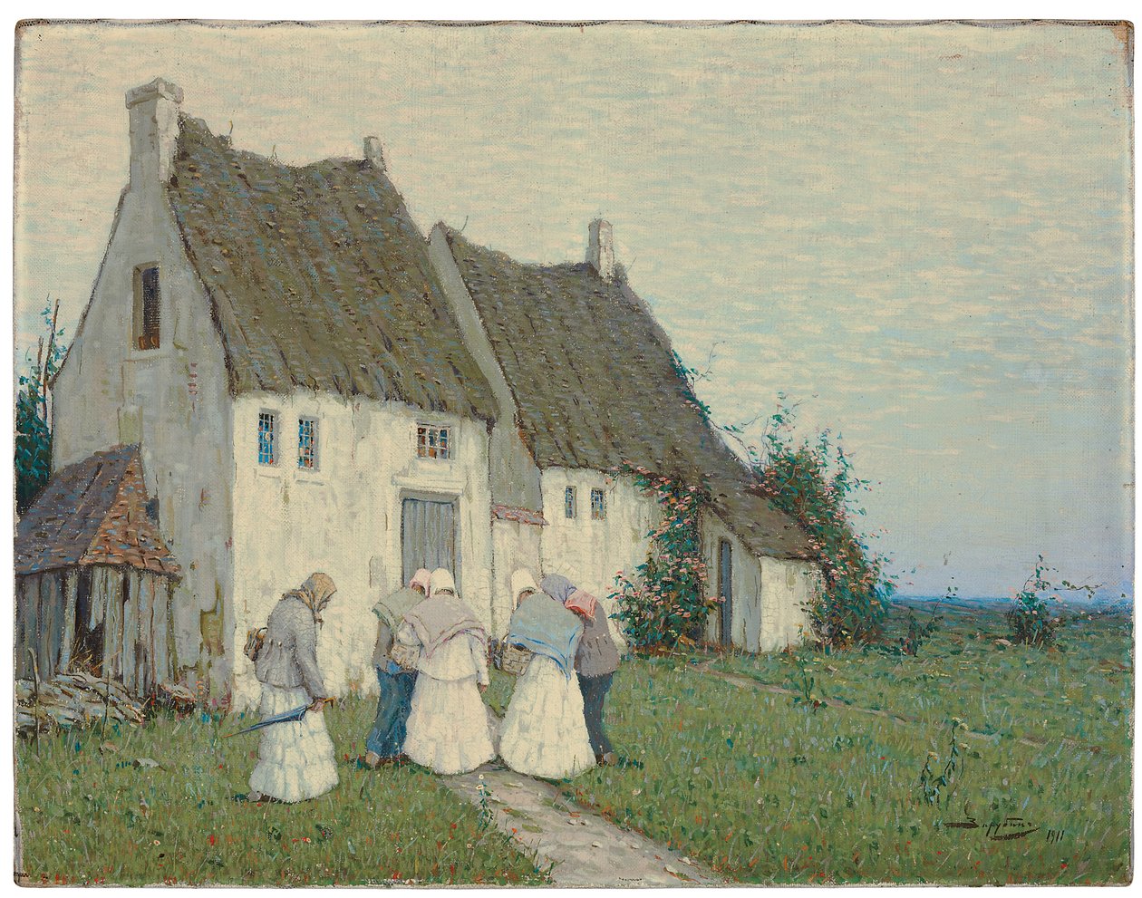 Tilbake fra markedet, 1911 av Viktor Ivanovich Zarubin