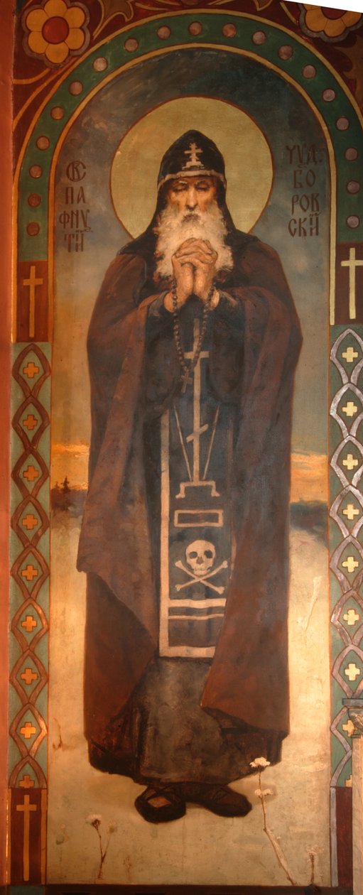 Den hellige Paphnutius av Borovsk, 1885-1896 av Viktor Mikhaylovich Vasnetsov