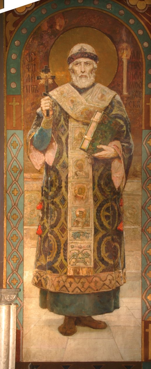 Saint Philip, Metropolitan of Moscow, 1885-1896 av Viktor Mikhaylovich Vasnetsov