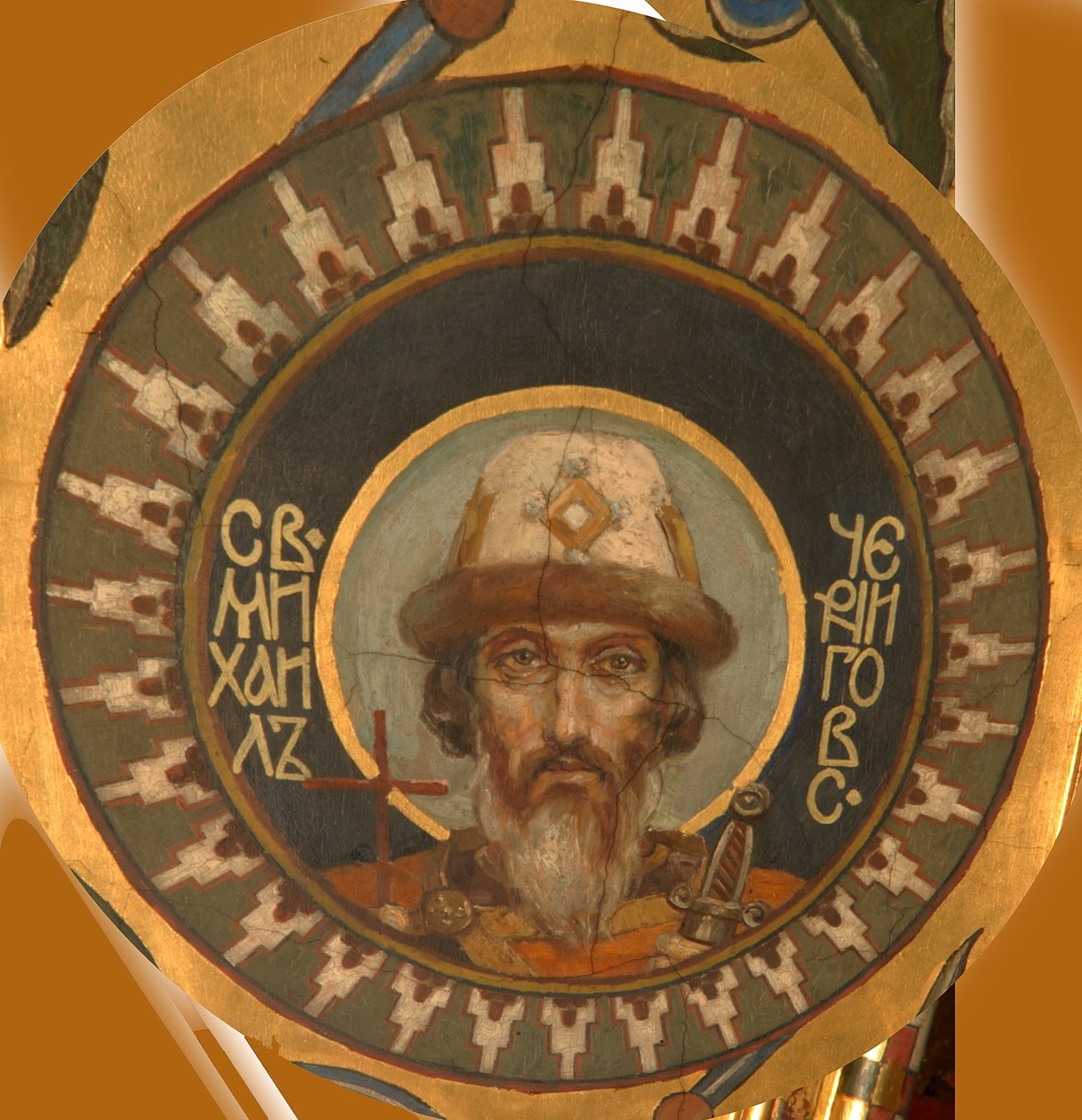 Den hellige prins Michael av Chernigov, 1885-1896 av Viktor Mikhaylovich Vasnetsov