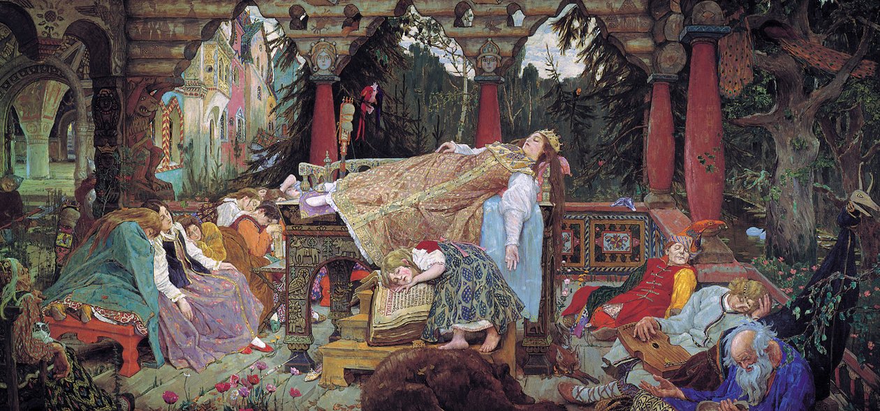 Tornerose, 1900-1926. av Viktor Mikhaylovich Vasnetsov