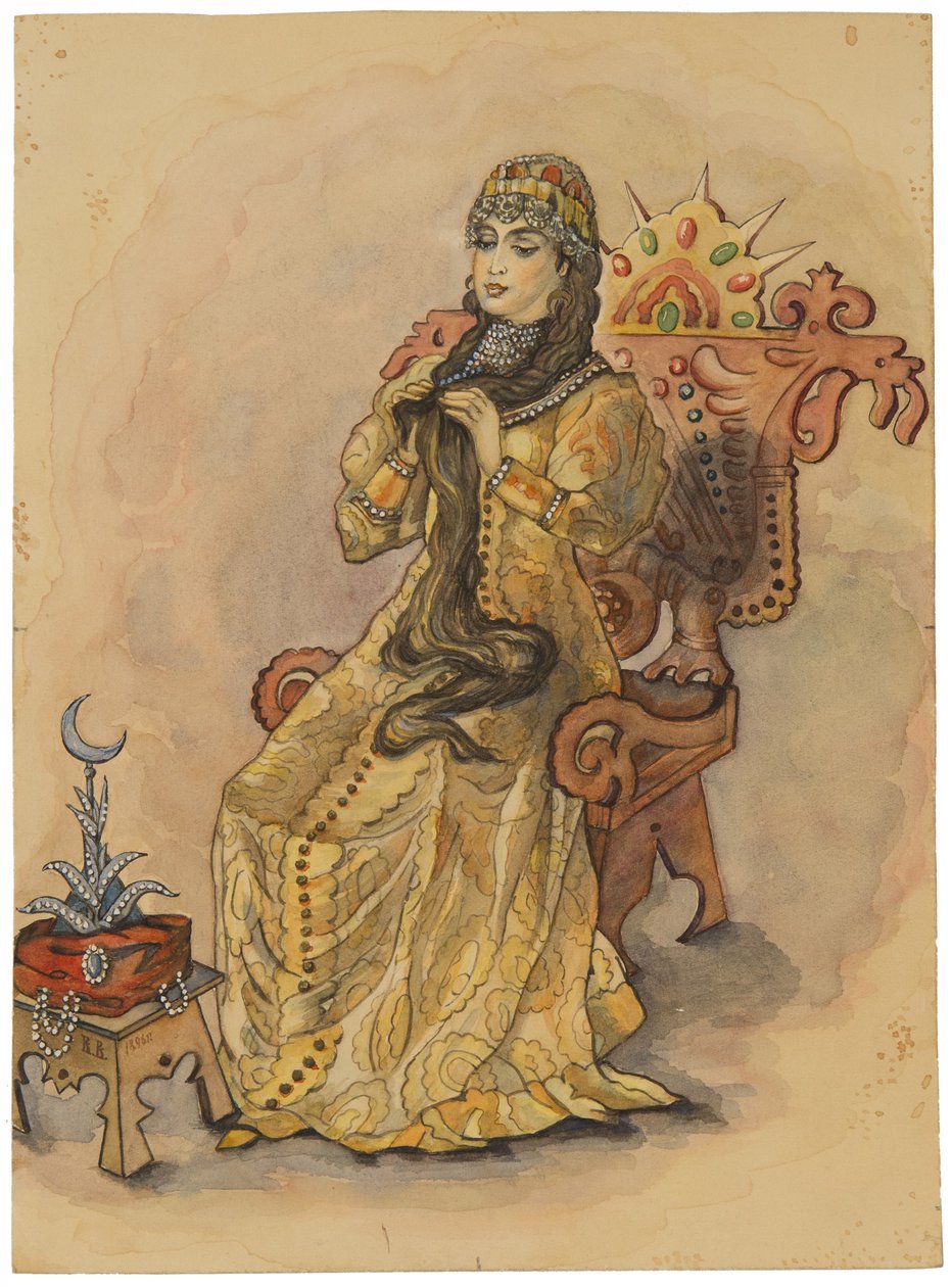 Prinsessen som aldri smilte Nesmeyana, 1896 av Viktor Mikhaylovich Vasnetsov