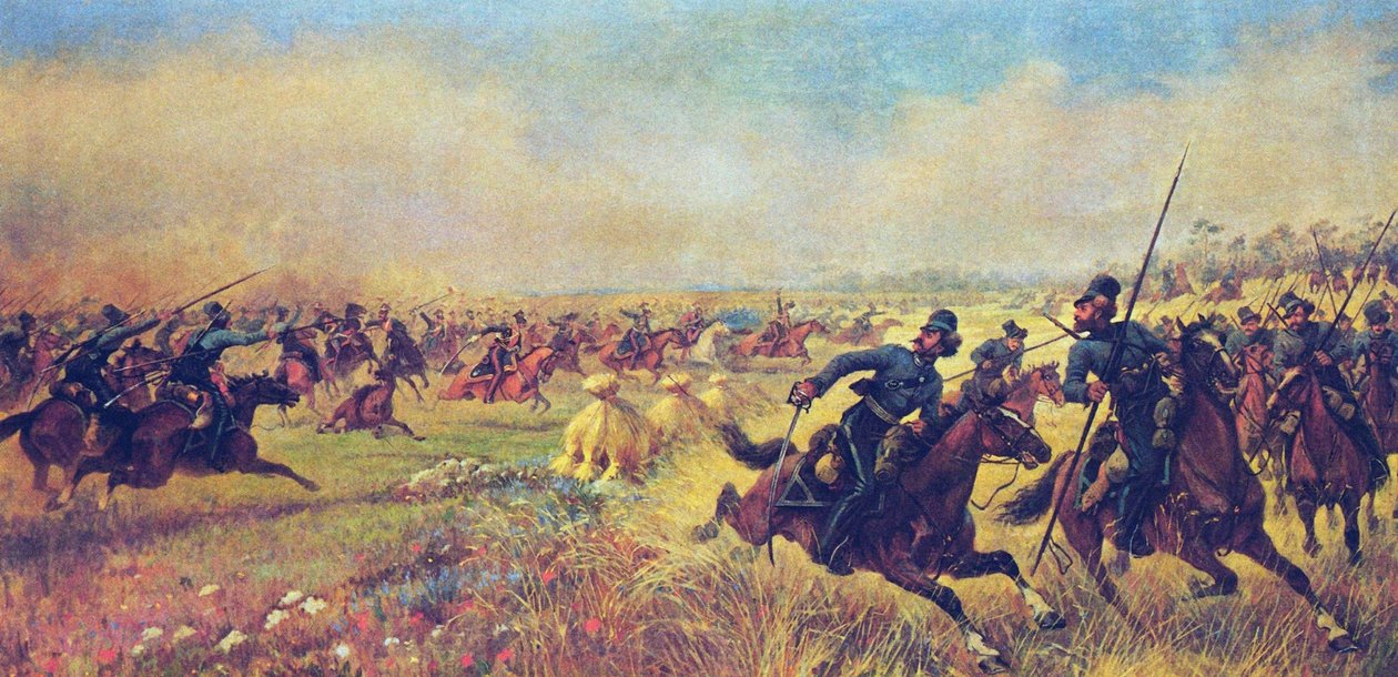 Slaget ved Mir 9. juli 1812, 1912 av Viktor Viketyevich Masurovsky