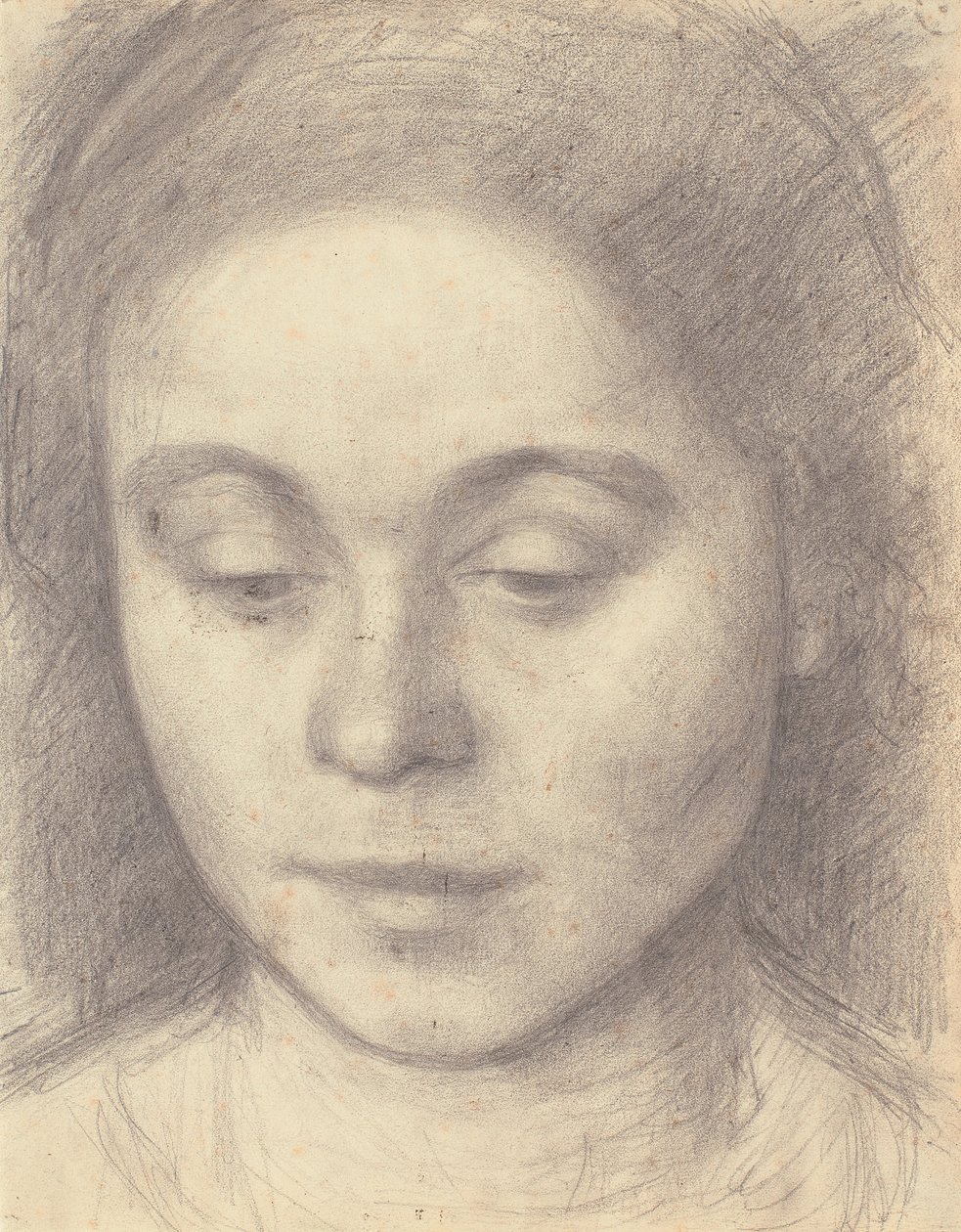 Portrett av Ida, Artists Wife av Vilhelm Hammershøi