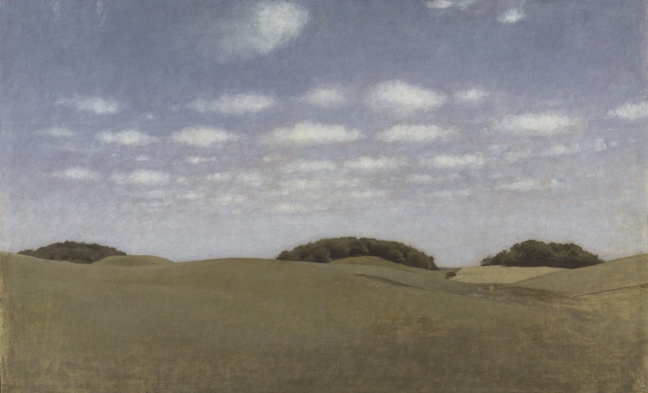 Landskap fra Lejre, 1905 av Vilhelm Hammershoi