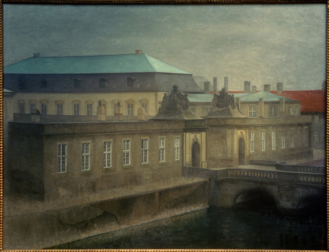 Christiansborg slott av Vilhelm Hammershoi