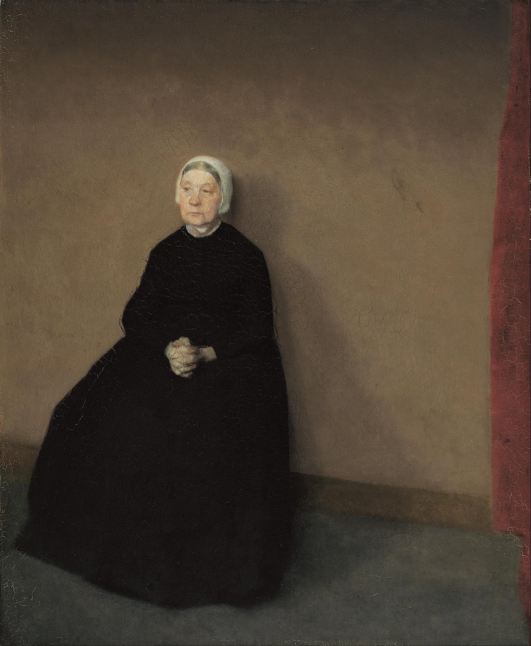 En gammel dame av Vilhelm Hammershøi