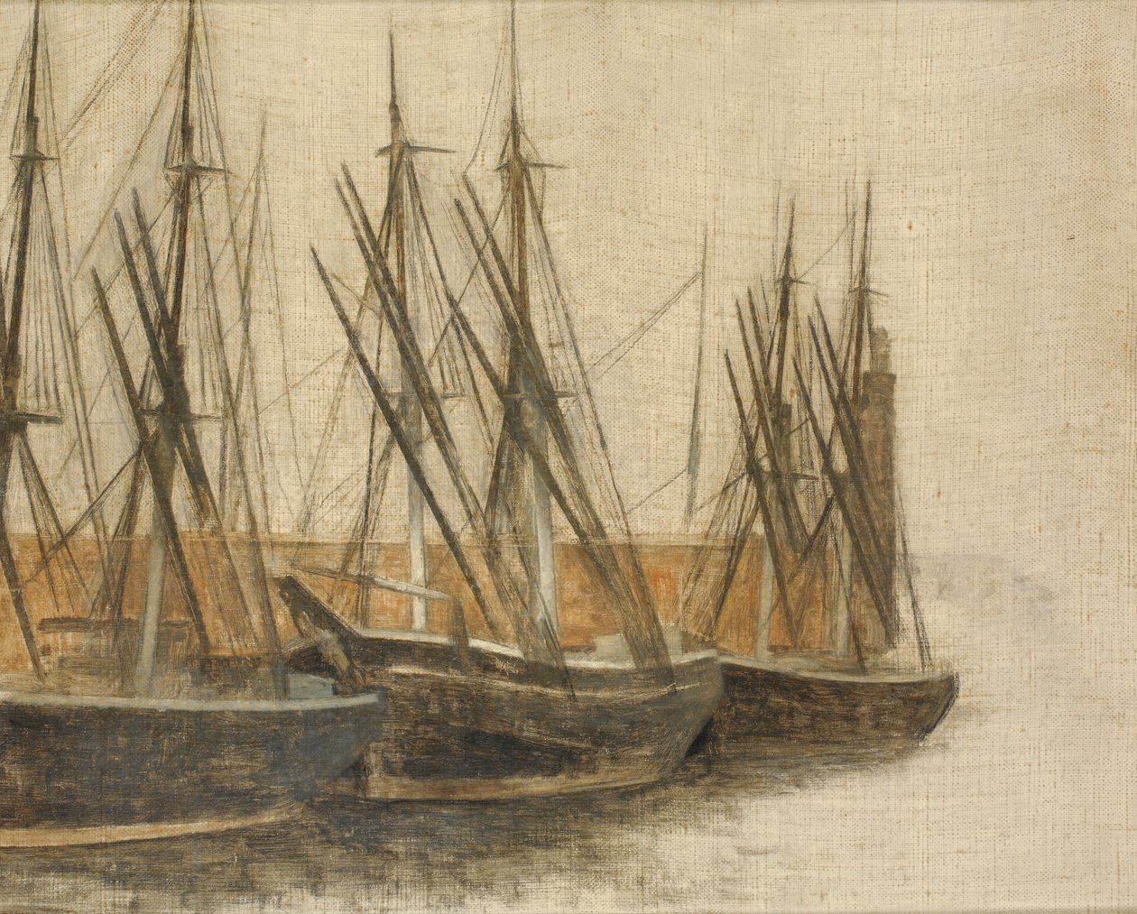 Fra Christianshavns kanal, København av Vilhelm Hammershøi