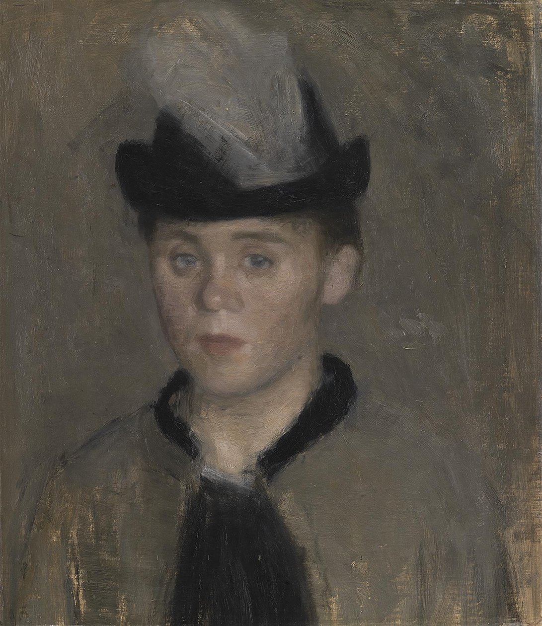 Ida Ilsted, Kunstnerens forlovede. Skisse av Vilhelm Hammershøi