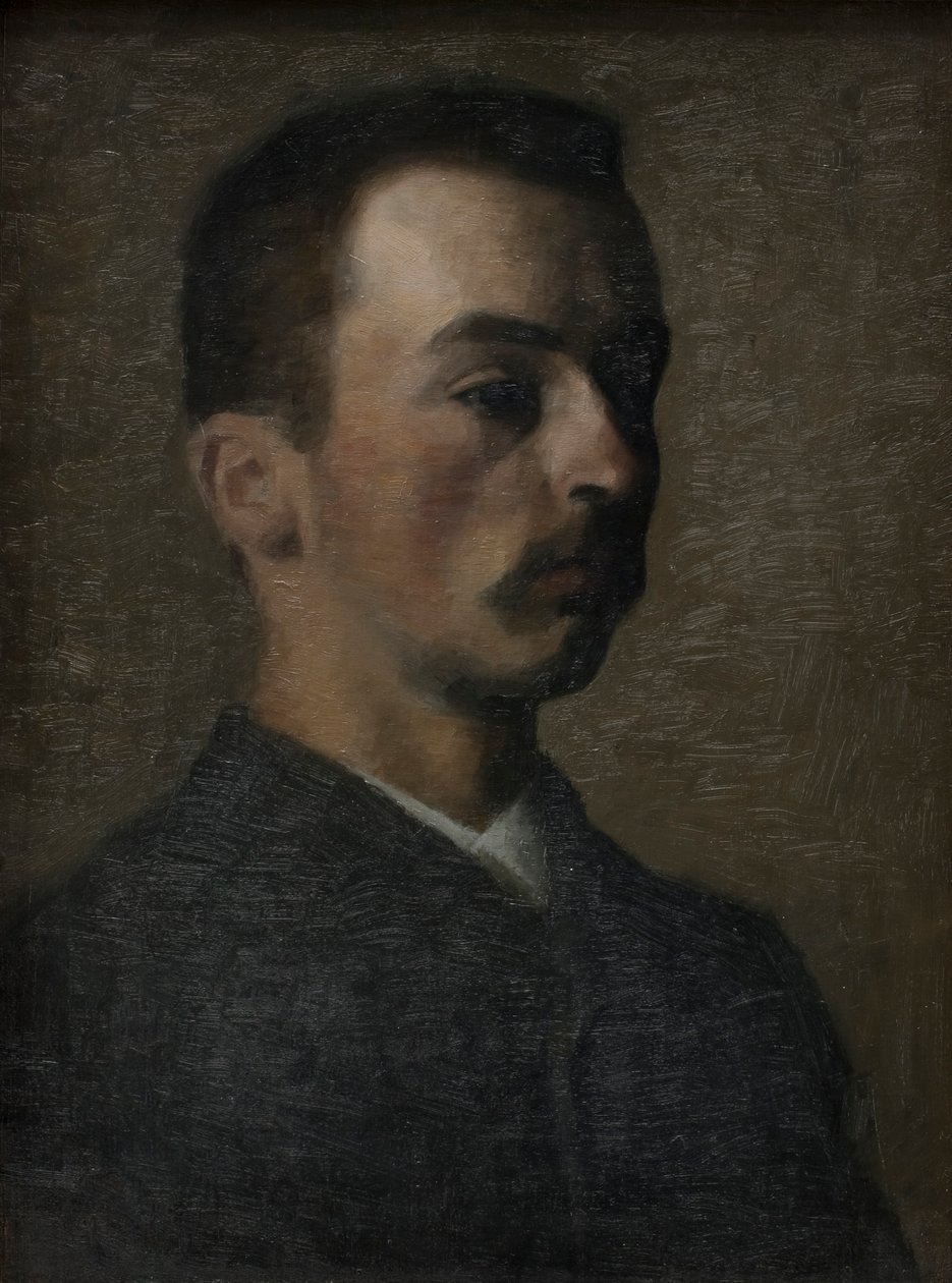 Selvportrett, 1890. av Vilhelm Hammershøi