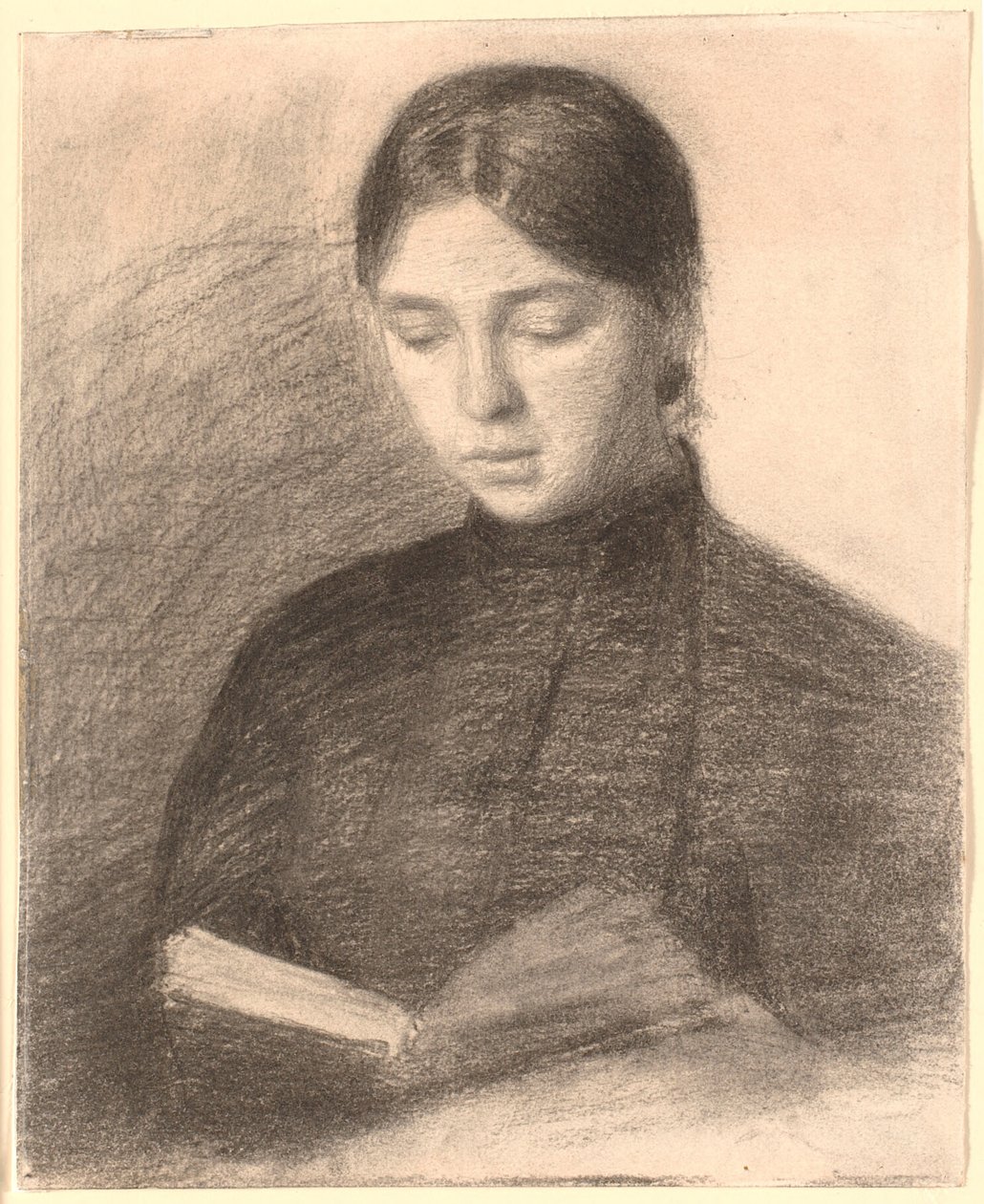 Kunstnerens søster Anna Reading av Vilhelm Hammershøi