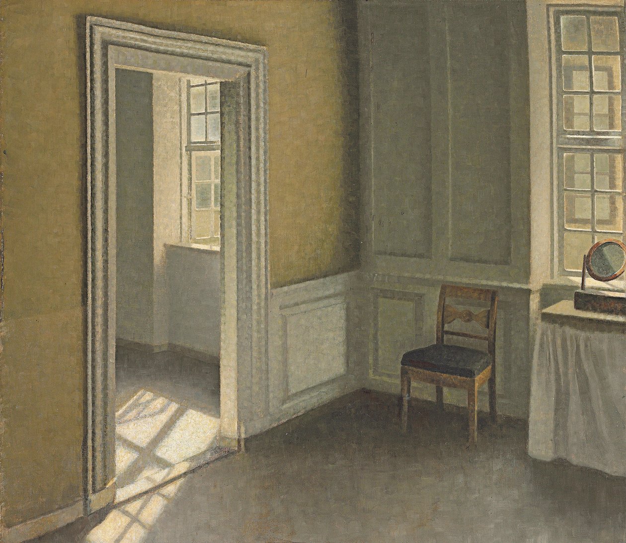 Soverom, Strandgade 30, 1906 av Vilhelm Hammershoi