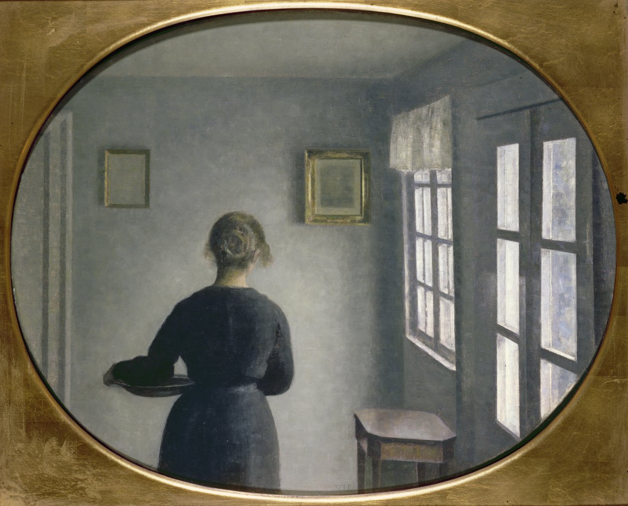 Interiør, 1910 av Vilhelm Hammershoi