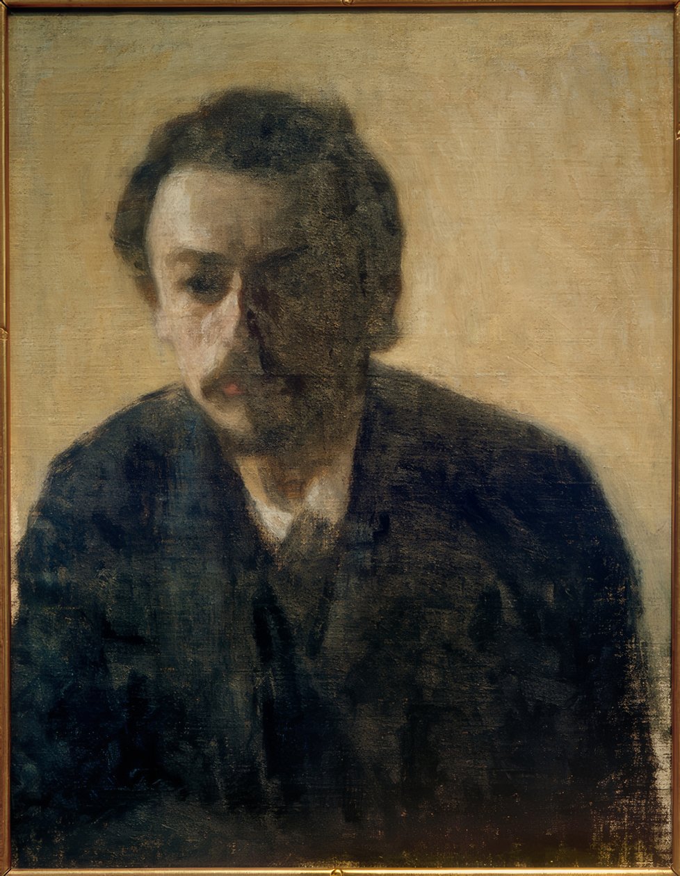 Selvportrett V. Hammershöi, 1891 av Vilhelm Hammershoi