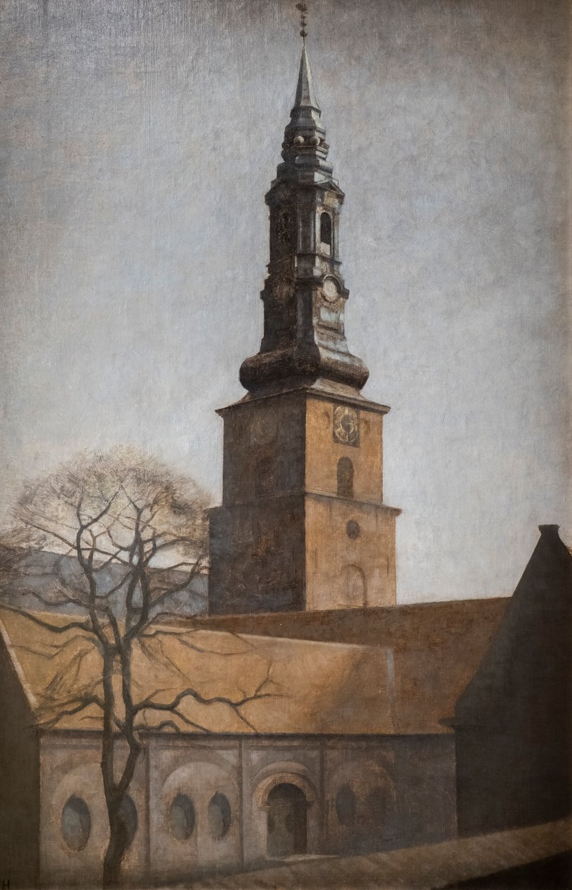 Peterskirken, København av Vilhelm Hammershoi