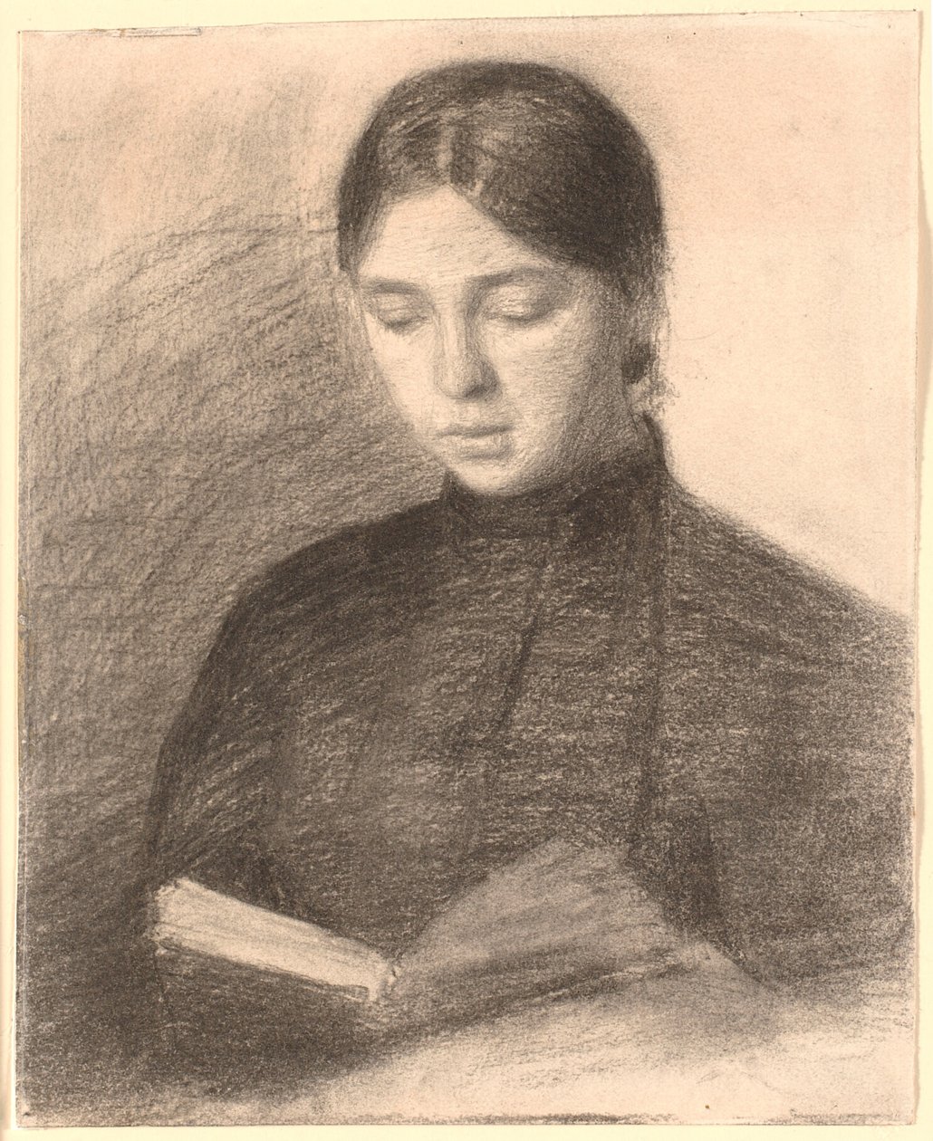 Kunstnerens søster Anna Reading av Vilhelm Hammershøi