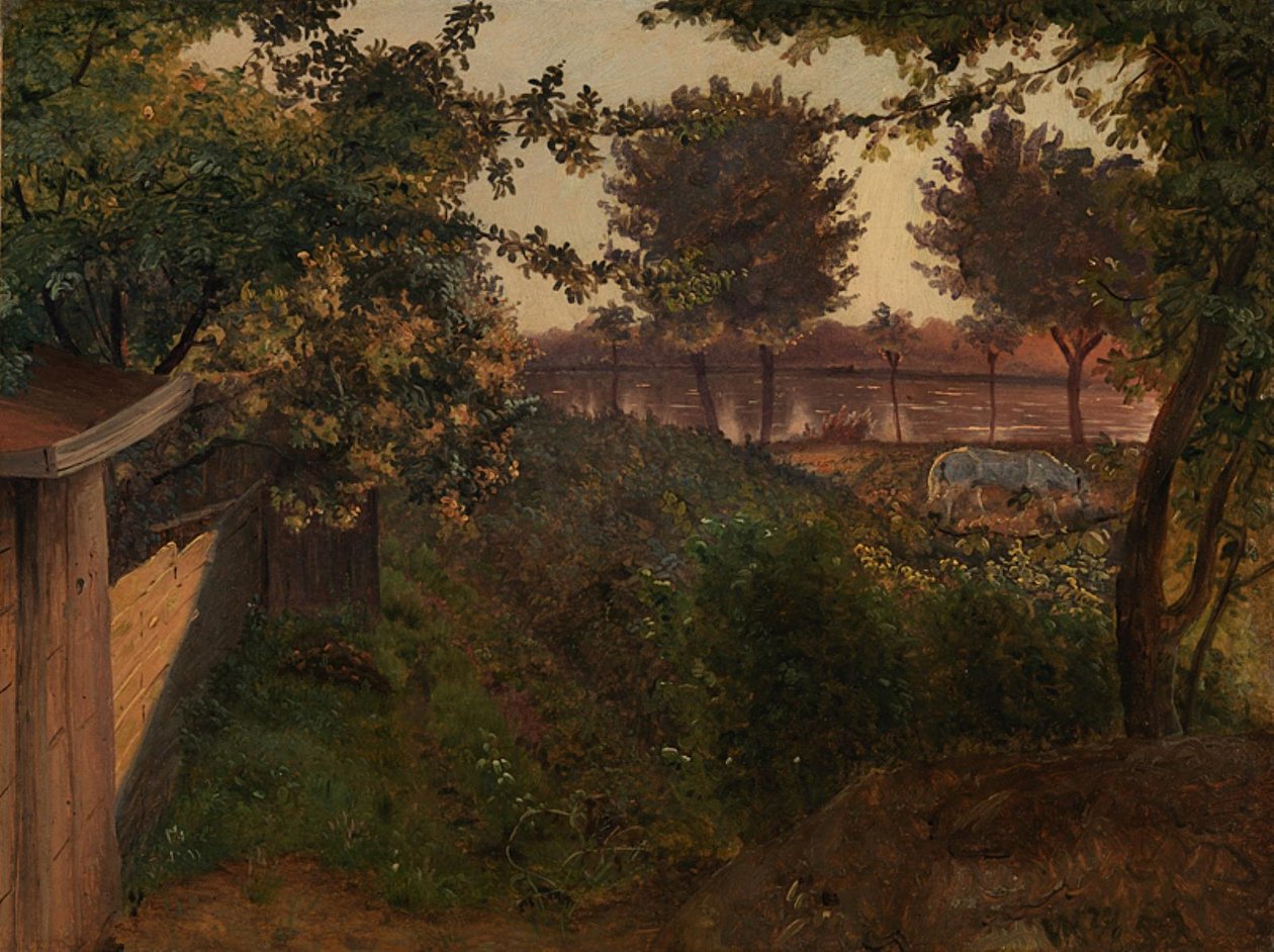 Bak kunstnerens hage på Farimagsvej nær St. Jørgens Sø av Vilhelm Kyhn