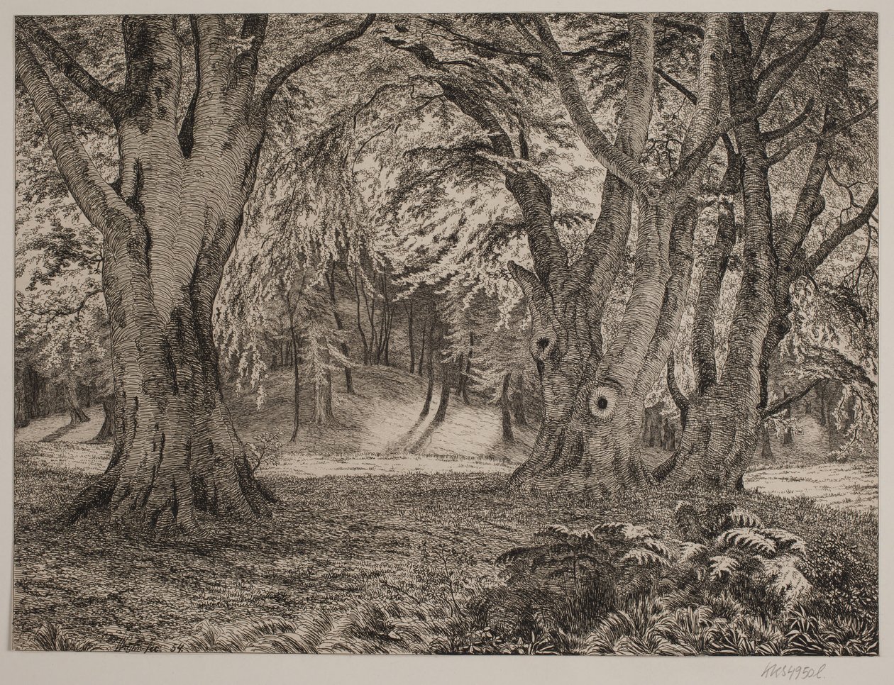 Det indre av en skog av Vilhelm Kyhn