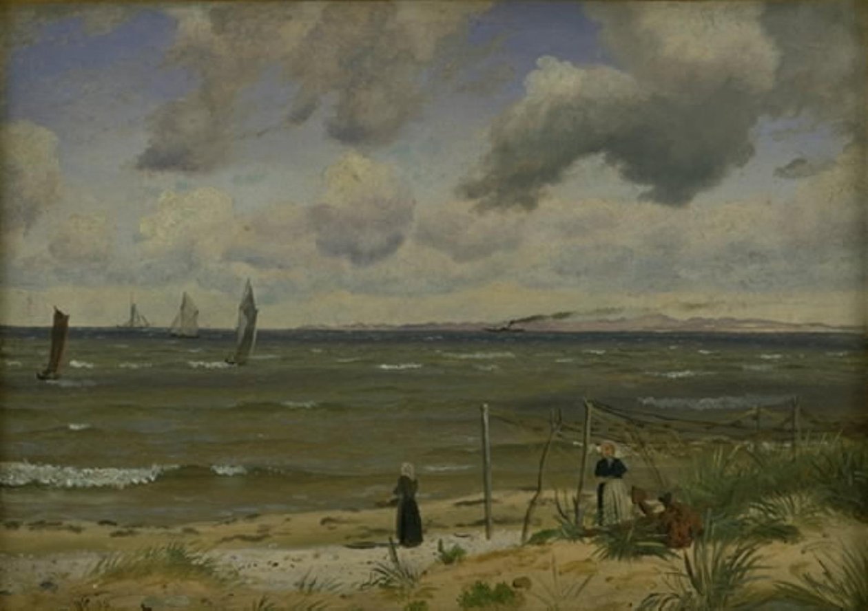 Hornbæk Strand på Nordsjælland av Vilhelm Kyhn