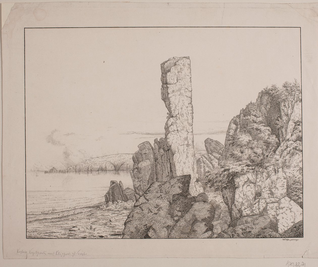 Steinete kyst på Bornholm av Vilhelm Kyhn