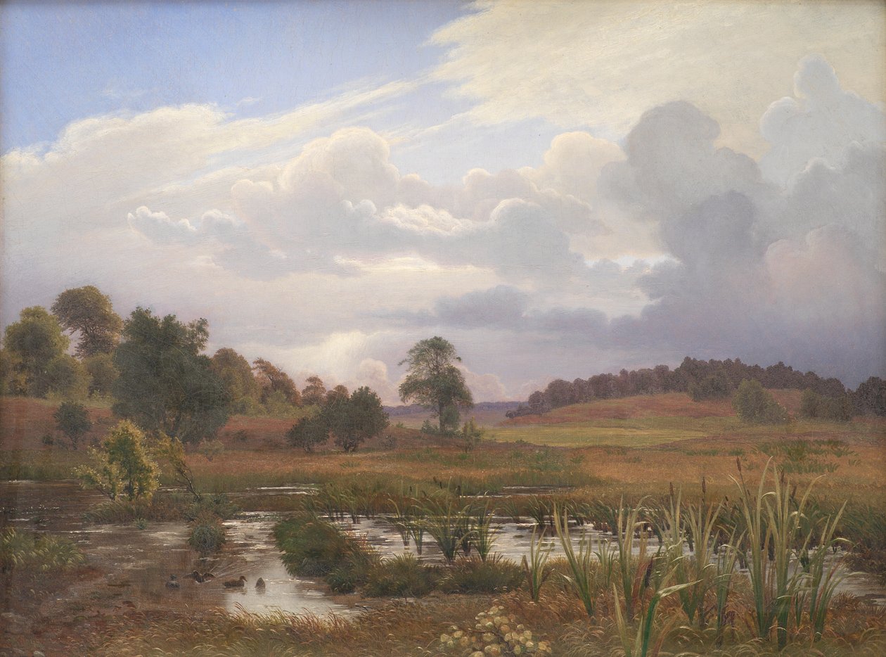 Landskap nær Skogen Nordskog, Jægerspris, Sjælland av Vilhelm Kyhn