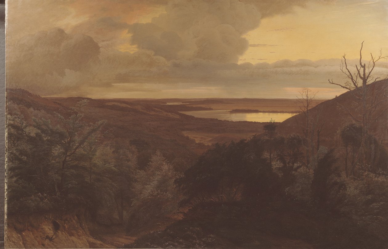 Senkveld nær Himmelbjerget, Jylland av Vilhelm Kyhn