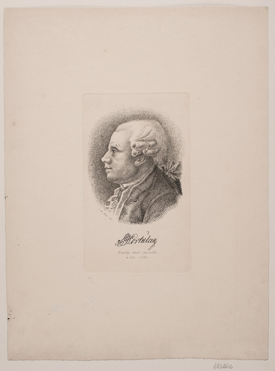 Portrett av skuespiller Marcus Ulsøe Hortulan av Vilhelm Kyhn
