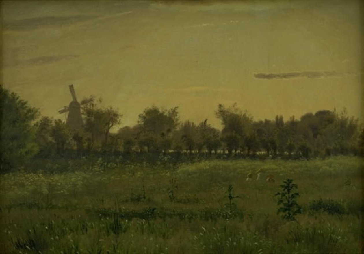 Engen nær Kunstnerhuset ved Farimagsvej utenfor København av Vilhelm Kyhn
