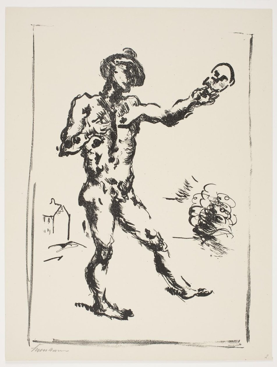 Ark fra "Klingens Kunstnermappe nr. 2" av Vilhelm Lundstrøm