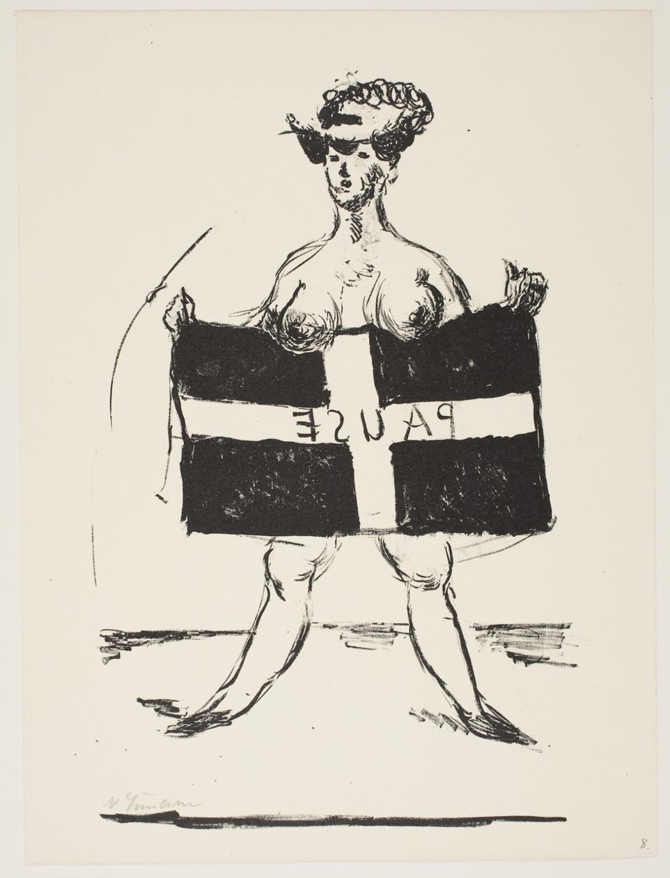 Ark fra "Klingens Kunstnermappe nr. 2" av Vilhelm Lundstrøm
