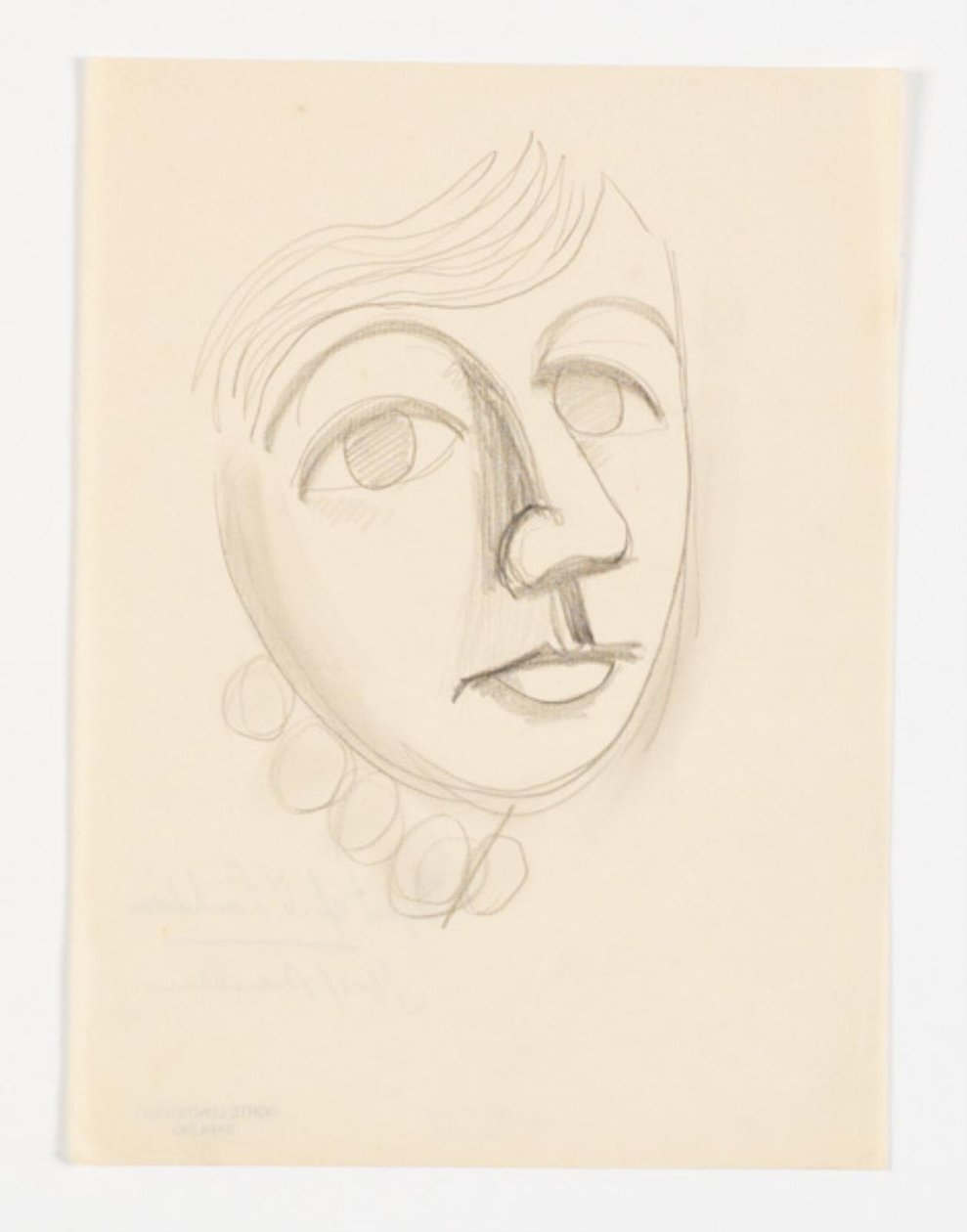Portrett av kunstnerens datter, Dorte Lundstrøm, trekvart profil til høyre av Vilhelm Lundstrøm