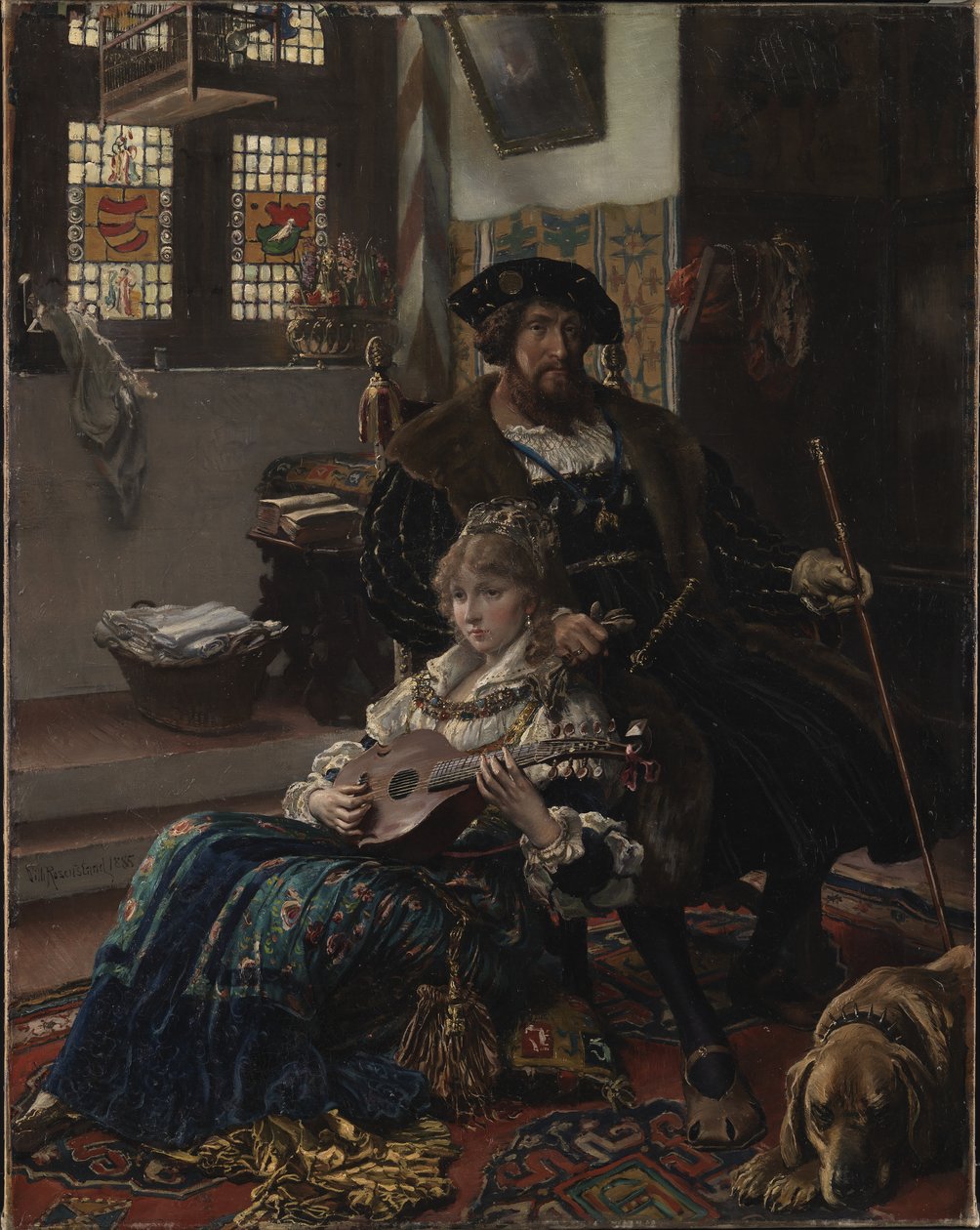 Christian II og Dyveke av Vilhelm Rosenstand