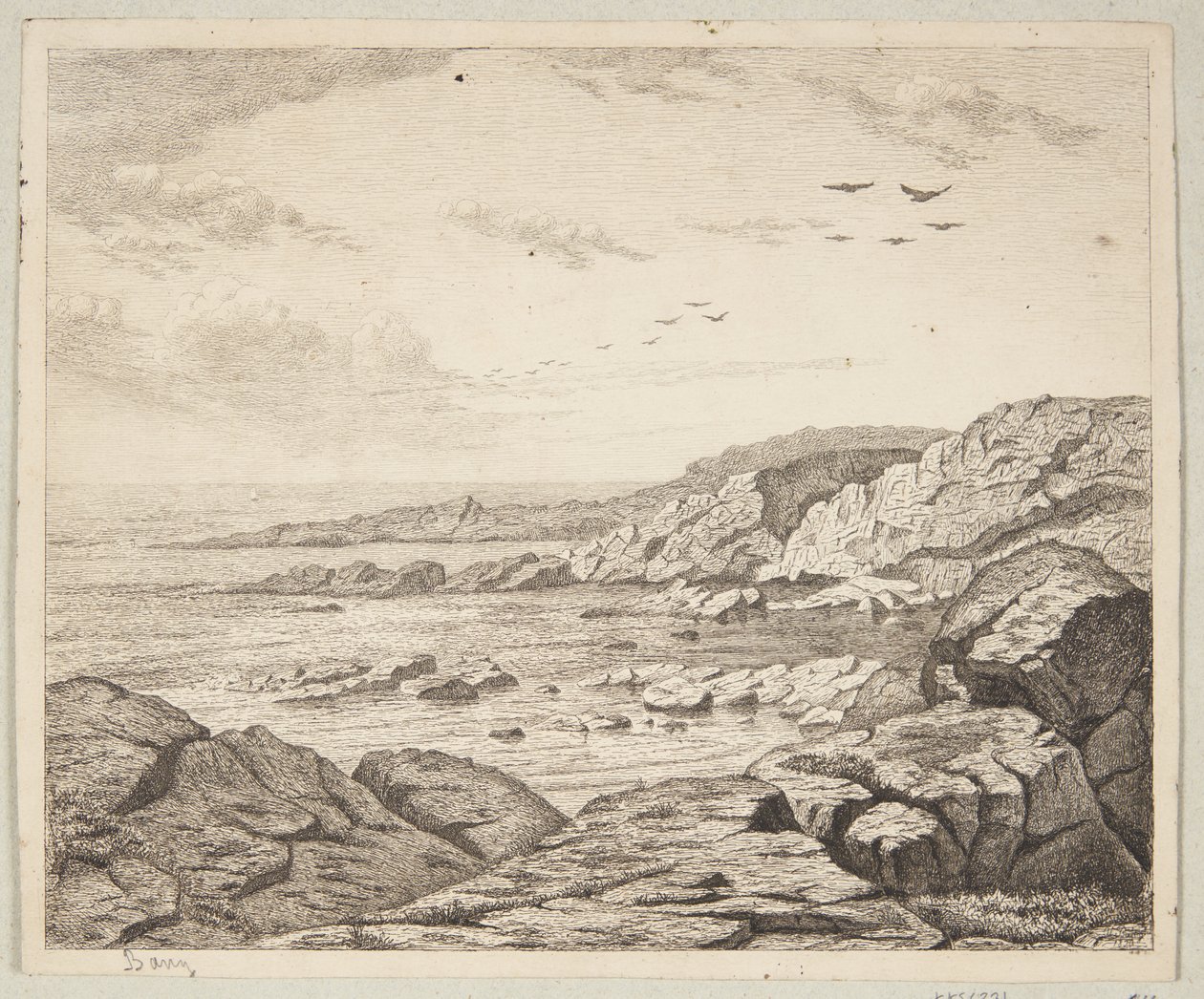 Kystpart fra Bornholm av Ville Bang
