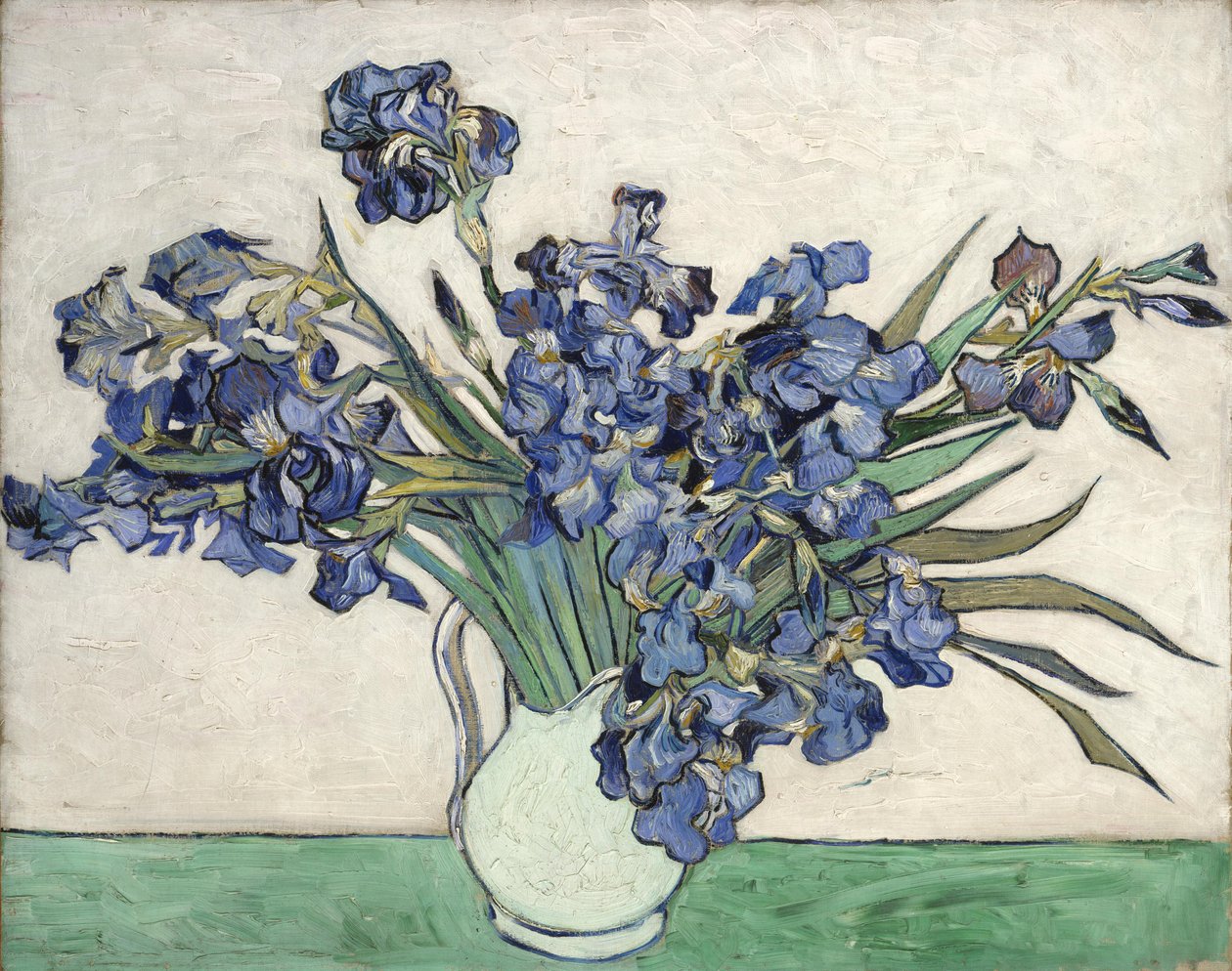 Vase med iriser av Vincent van Gogh