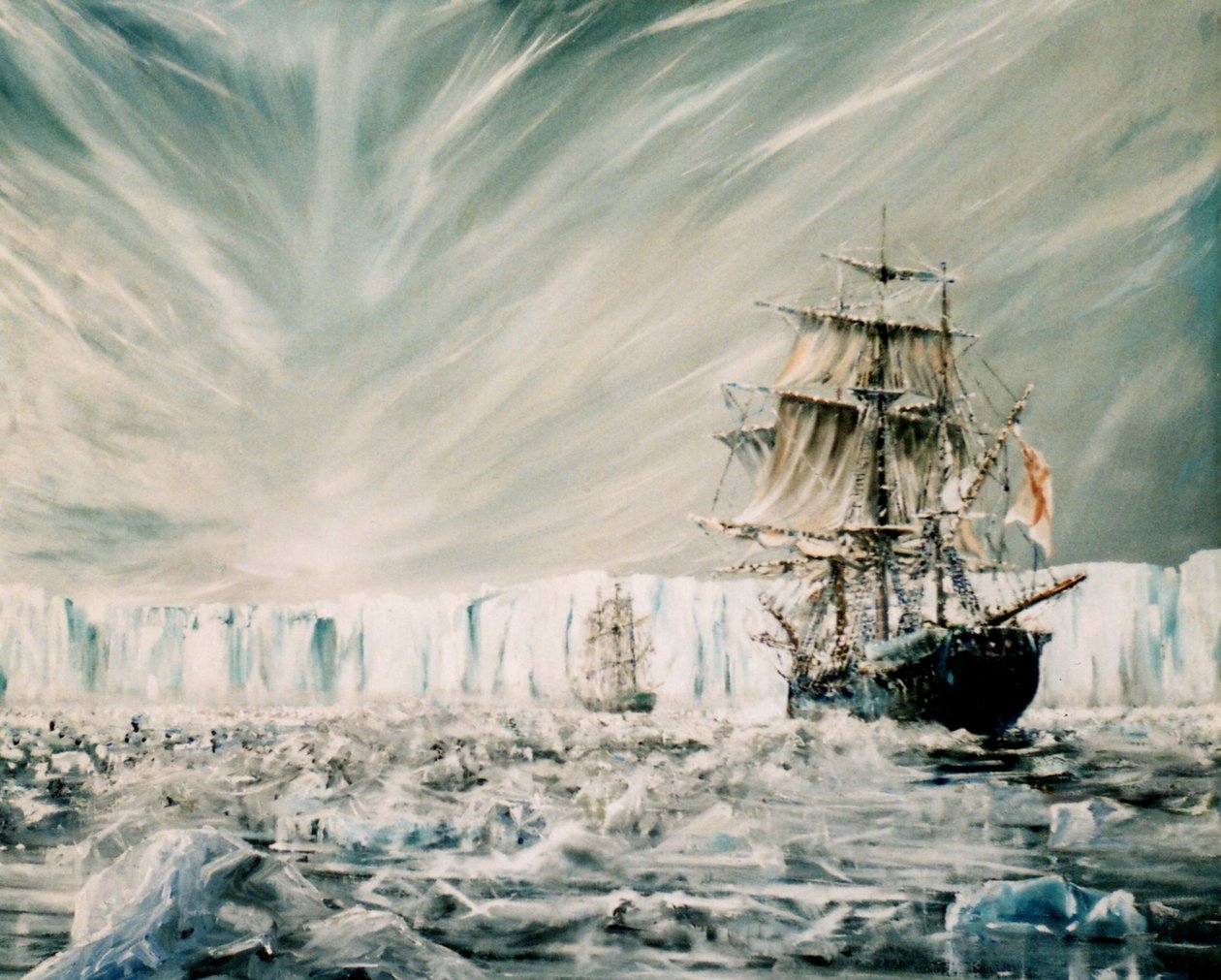 James Clark Ross oppdager Antarktis ishylle januar 1841, (1) 2006, av Vincent Alexander Booth