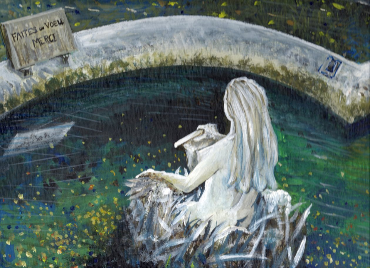 Mermaid of Laignes, 2006, (akryl på lerretstavle) av Vincent Alexander Booth