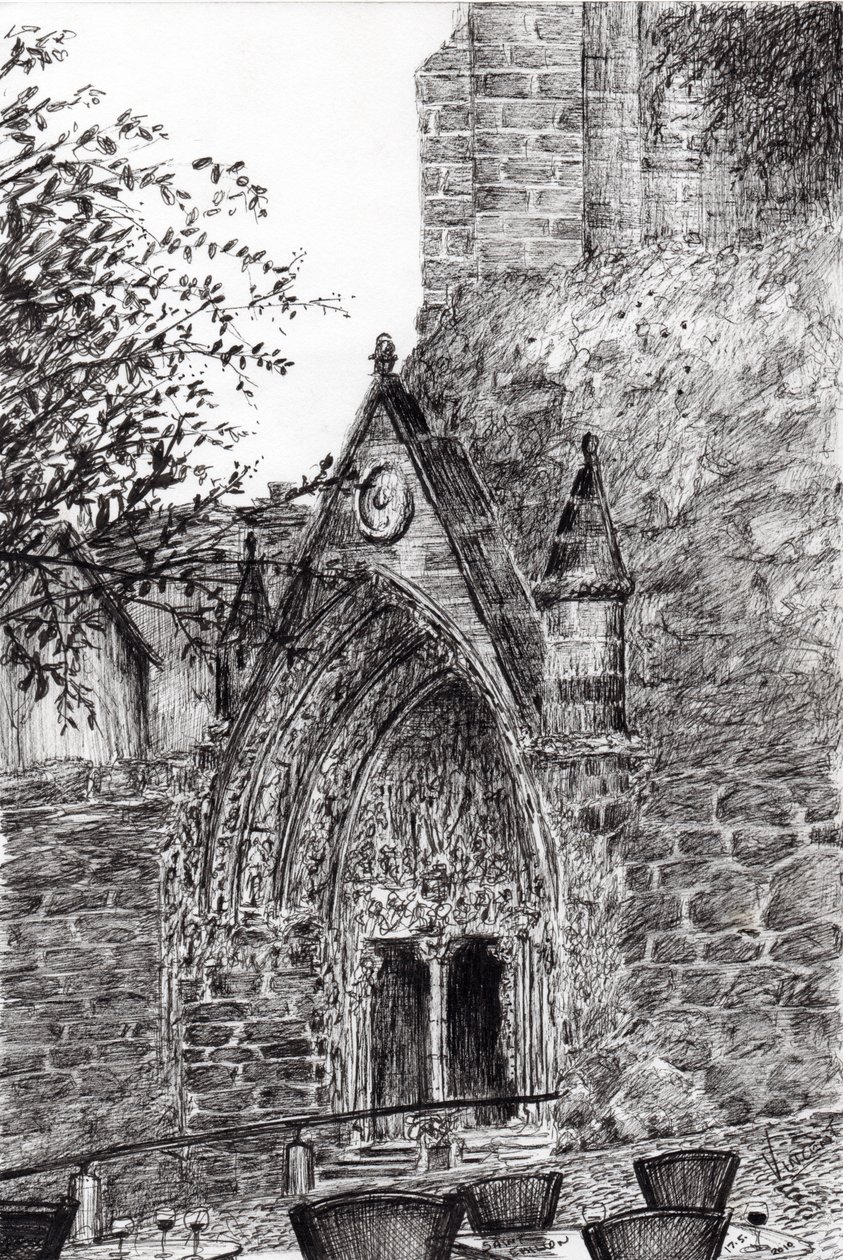 Saint Emilion, 2010, (blekk på papir) av Vincent Alexander Booth