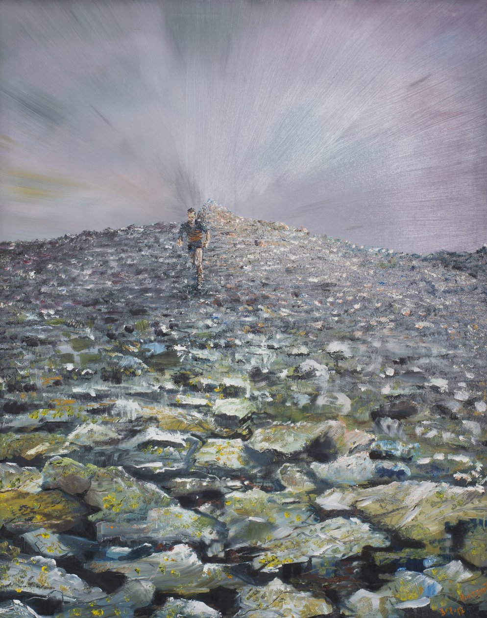 The 42nd Peak, 2012, (Olje på lerret) av Vincent Alexander Booth