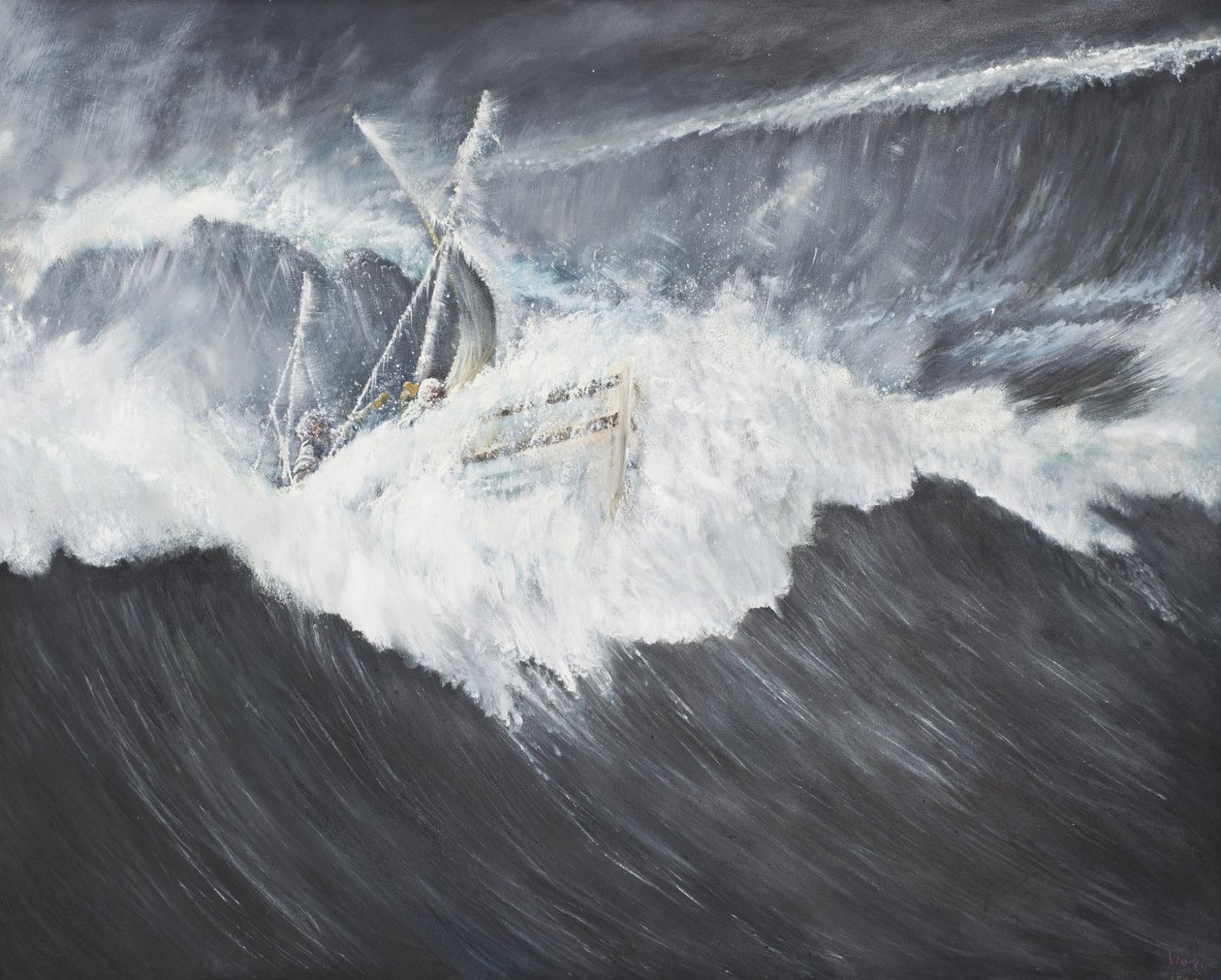 TheGiganticWave(2),2006, (Olje på lerret) av Vincent Alexander Booth