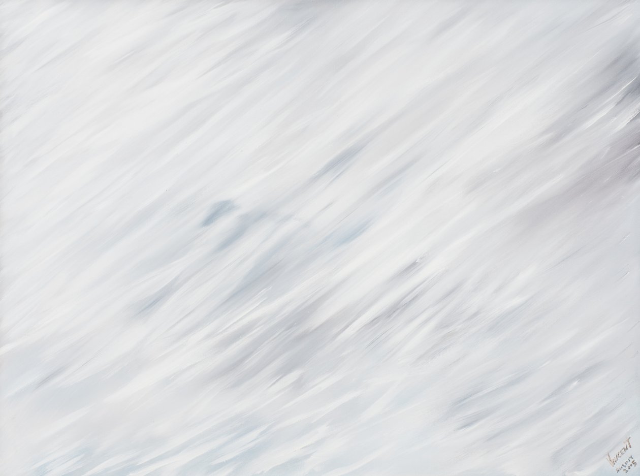 Titus Oates i Blizzard 17. mars 1912, 2005, (Olje på lerret) av Vincent Alexander Booth