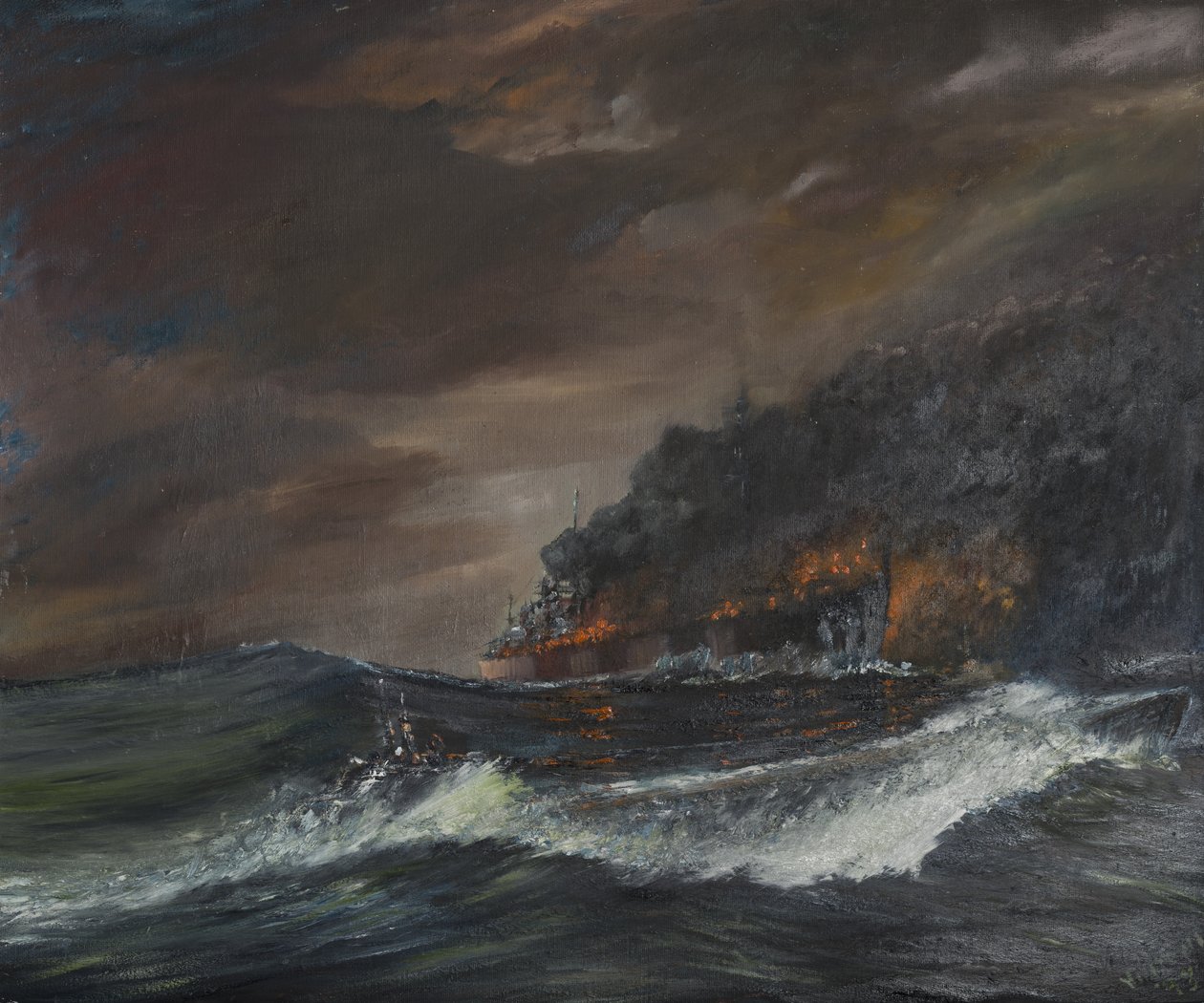 U107 - 750 dager, 1993, (olje på lerretstavle) av Vincent Alexander Booth