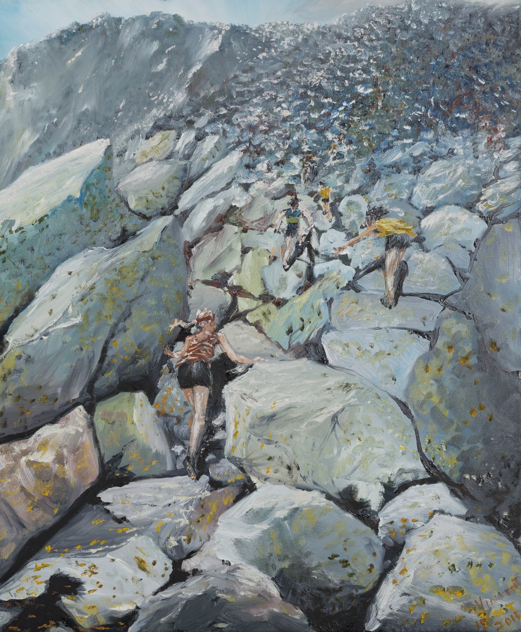 Oppoverbakke fjellløp, 2013, av Vincent Alexander Booth