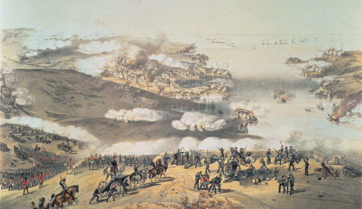Beleiringen av Sevastopol under Krim-krigen (1854–56) av Vincent Brooks