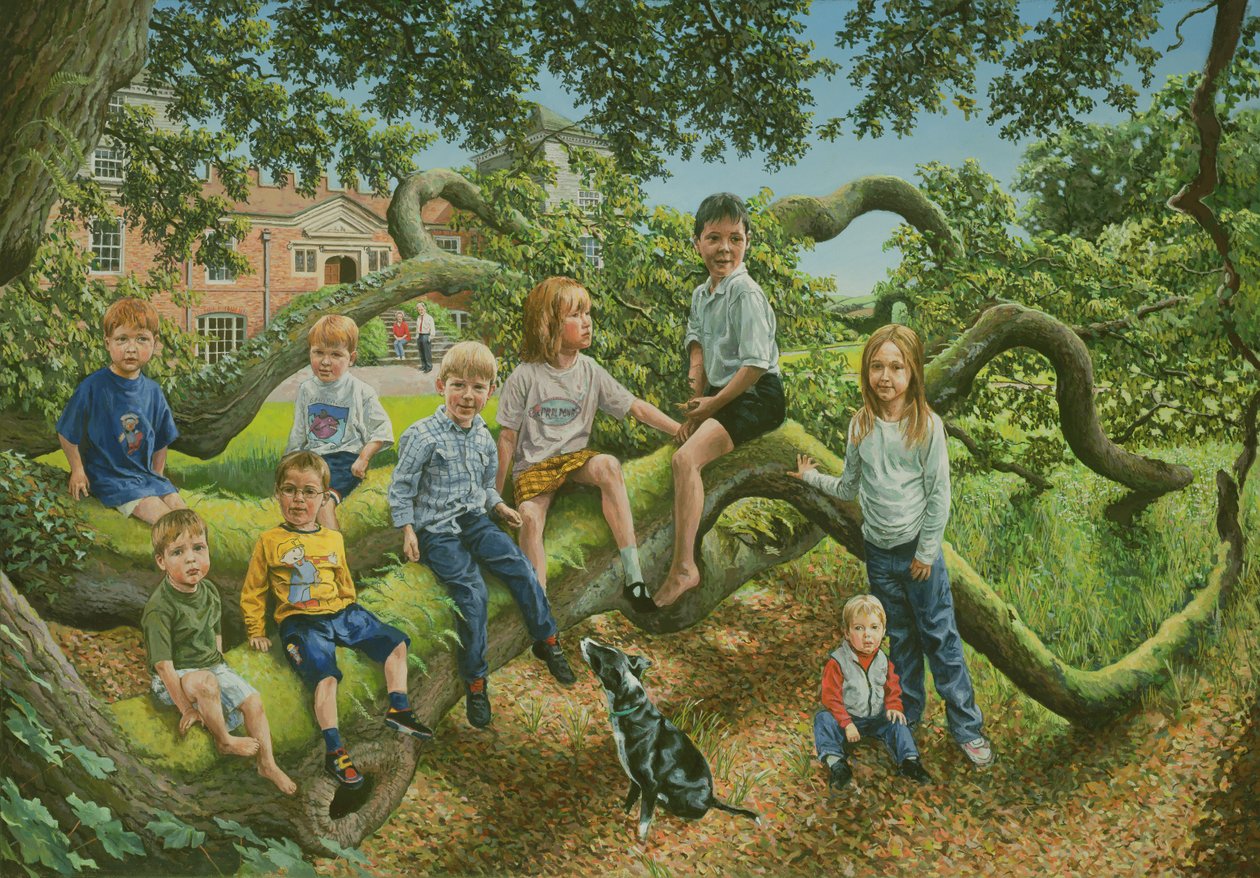 Lord og Lady Boyd og deres barnebarn, 2001 av Vincent Yorke