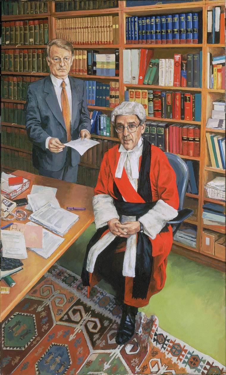 Herr Justice Moses med sin kontorist John Furey, 2000 av Vincent Yorke