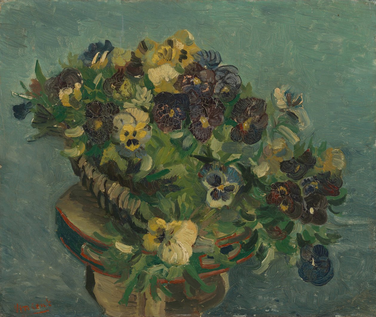 Basket of Pansies av Vincent van Gogh
