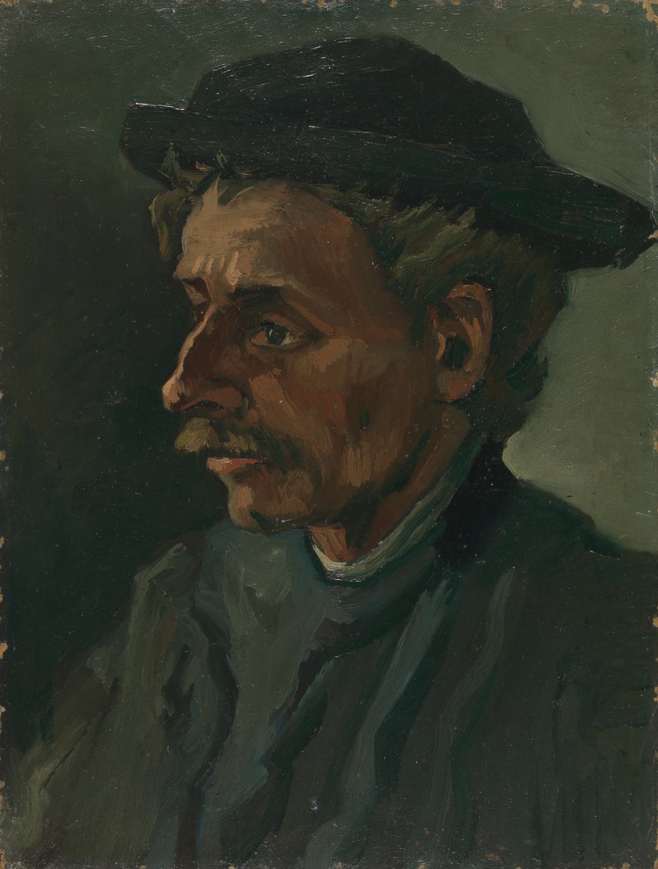 Hodet til en mann av Vincent van Gogh