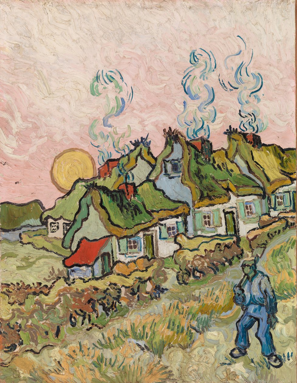 Hus og figur av Vincent van Gogh
