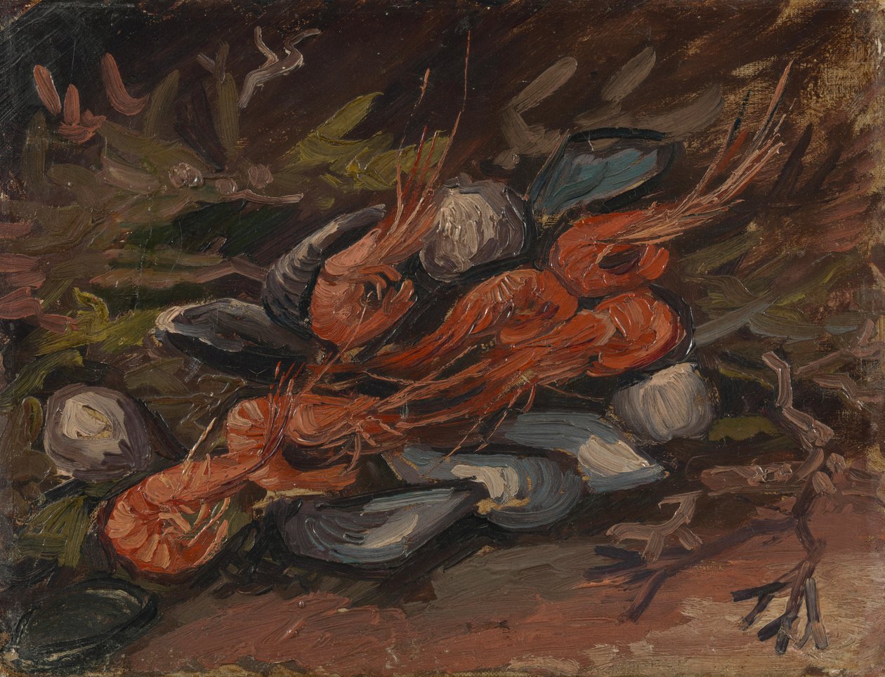 Reker og blåskjell av Vincent van Gogh